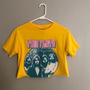Cropped pink floyd tee